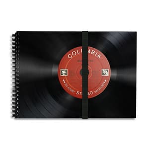 Schallplatten Notizbuch quer