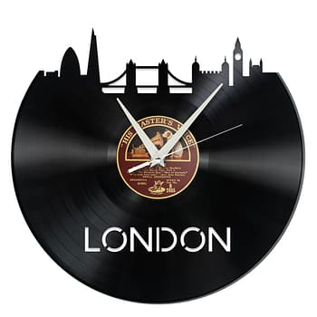 Schallplattenuhr London