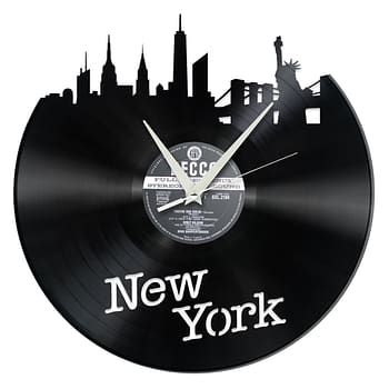 Schallplattenuhr NYC