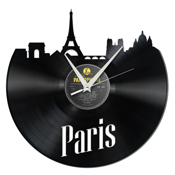 Schallplattenuhr Paris